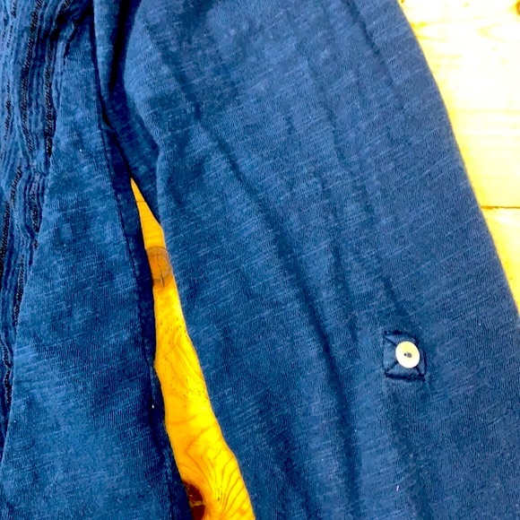 Lucky Brand Ladies Size L Blouse Button Top blue - Picture 3 of 6